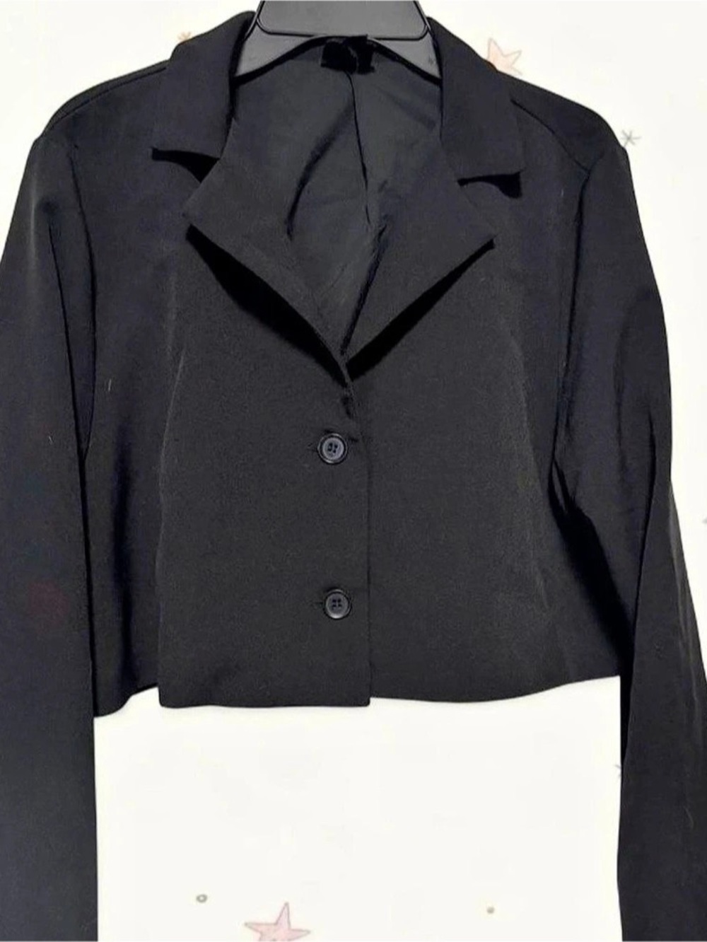 Black Cropped Blazer Size Large